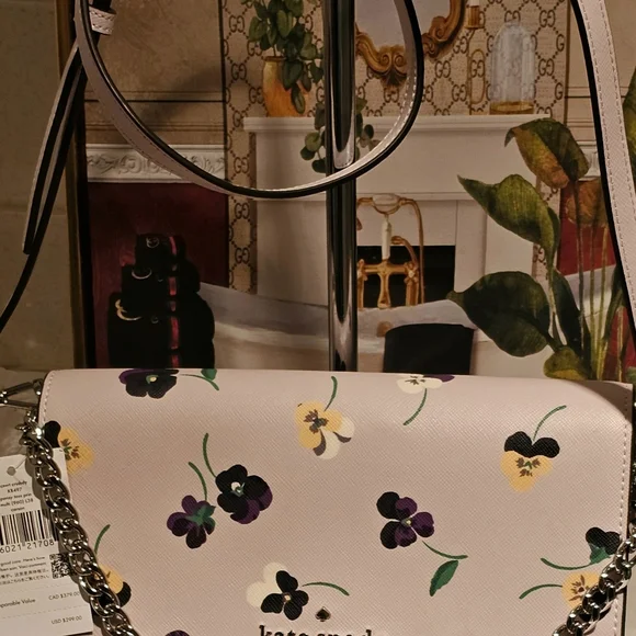 KATE SPADE Pansy Toss Prin Multi Convert Crossbody Bag - Picture 4 of 11